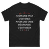 T-shirt Béarn noir - Avoir une Tatie Béarnaise, c'est mieux!