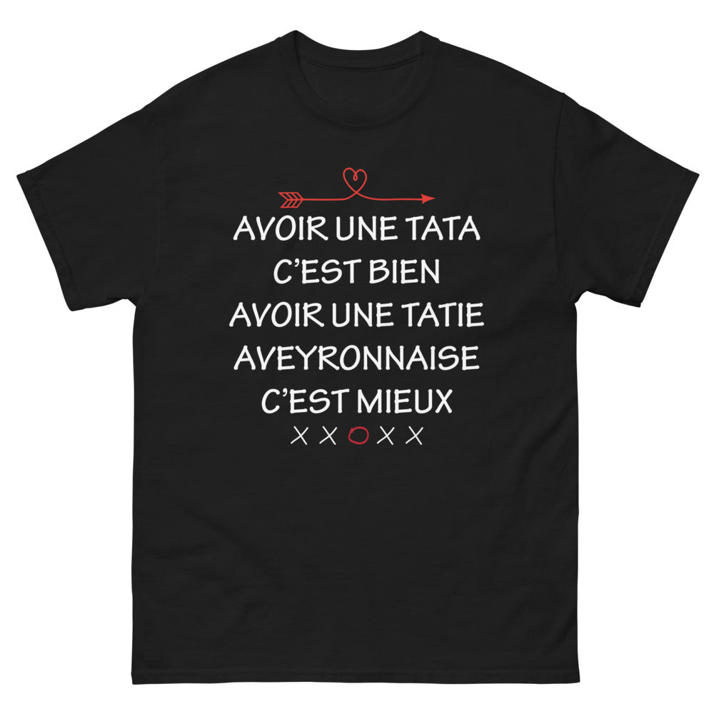 T-shirt Aveyron noir - Au-delà de la Tata