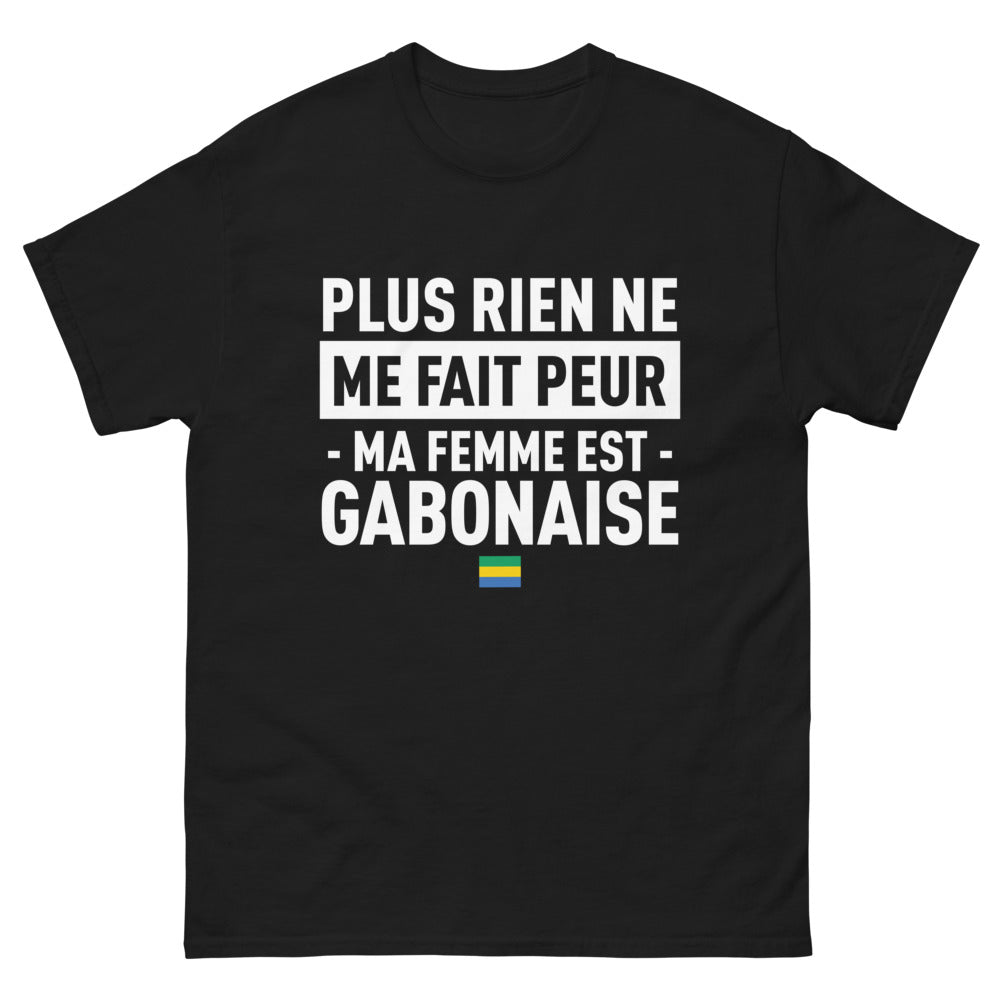 T-shirt Gabon noir - Plus rien ne me fait peur