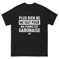 Thumbnail for T-shirt Gabon noir - Plus rien ne me fait peur