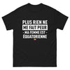 T-shirt Équateur noir - Ma femme est équatorienne
