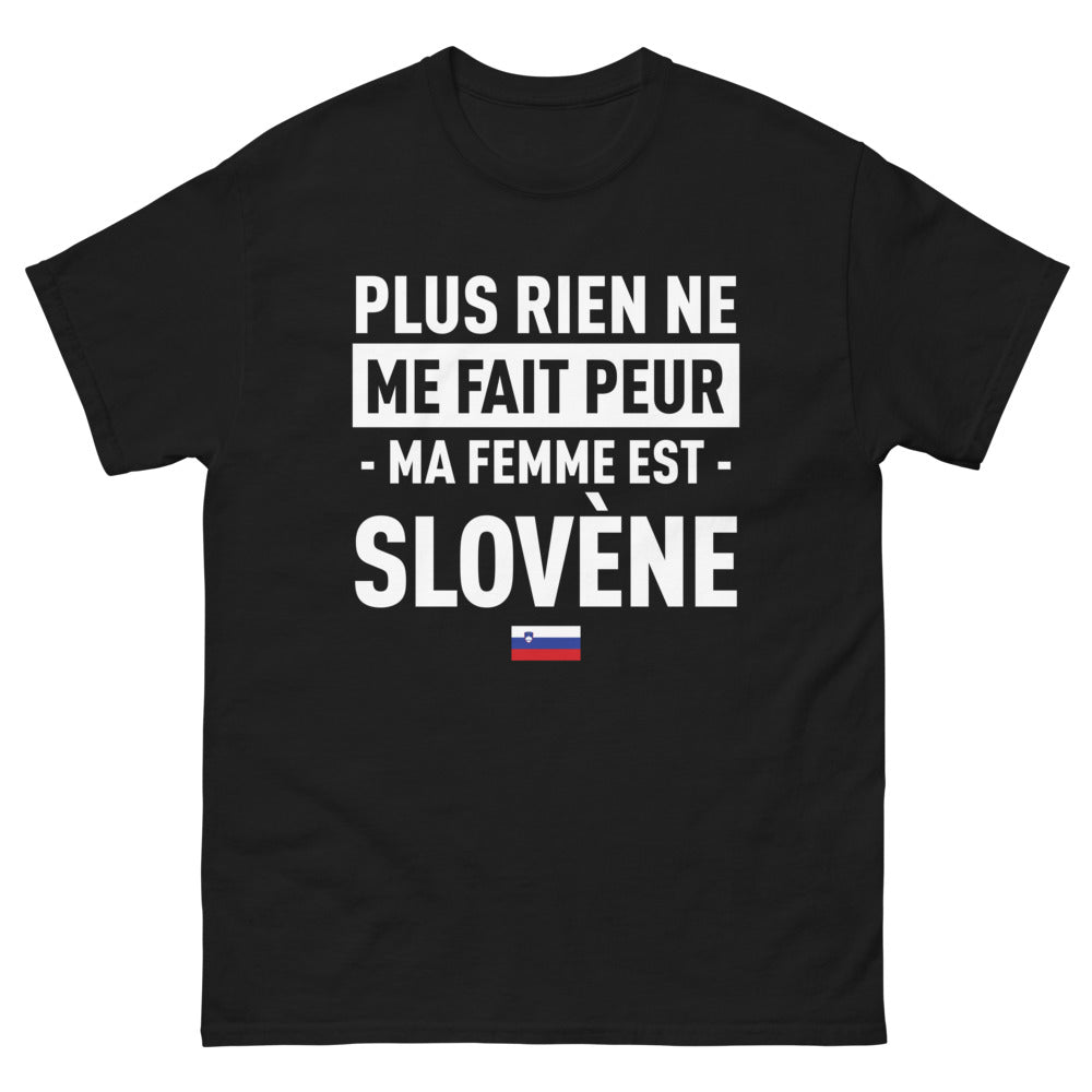 T-shirt Slovène noir - Plus rien ne me fait peur