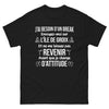 T-shirt Île de Groix noir - Besoin d'un break humoristique