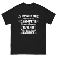 Thumbnail for T-shirt Saint Martin noir - Attitude Non Grata
