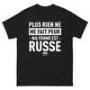 T-shirt Russe noir - Rien ne me fait peur, ma femme est Russe