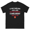 T-shirt Aveyron noir - Le vin s'améliore avec l'âge