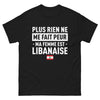 T-shirt Libanais noir - Plus rien ne me fait peur, ma femme est libanaise