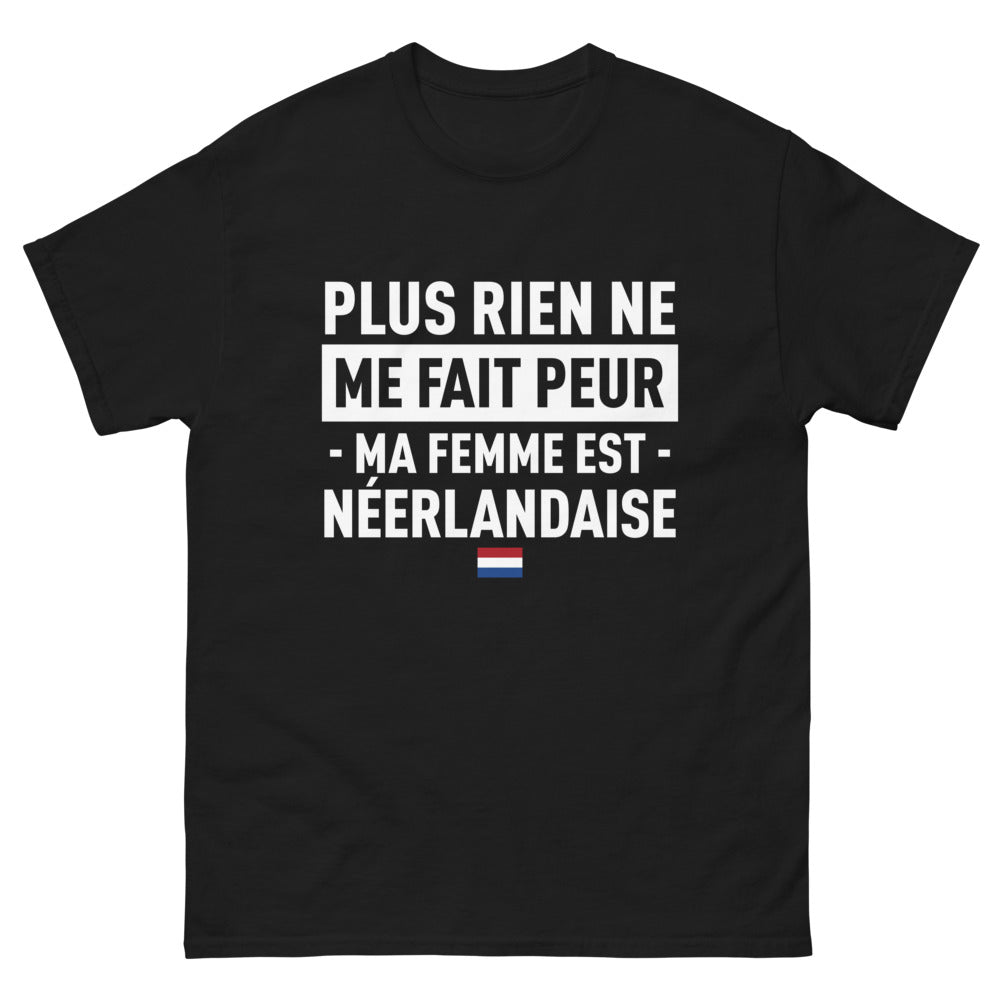 T-shirt Néerlandais noir - Plus rien ne me fait peur