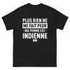 T-shirt Indien noir - Plus rien ne me fait peur, ma femme est indienne face