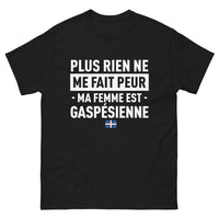 Thumbnail for T-shirt Gaspésienne noir - Rien ne me fait peur