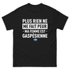 T-shirt Gaspésienne noir - Rien ne me fait peur