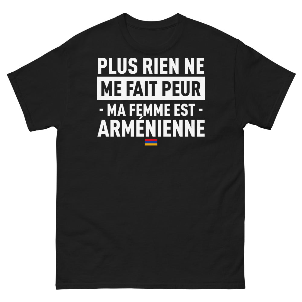 T-shirt Arménien noir - Plus rien ne me fait peur