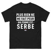 T-shirt Serbie noir - Ma femme est Serbe !