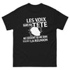 T-shirt La Réunion noir - Les voix dans ma tête