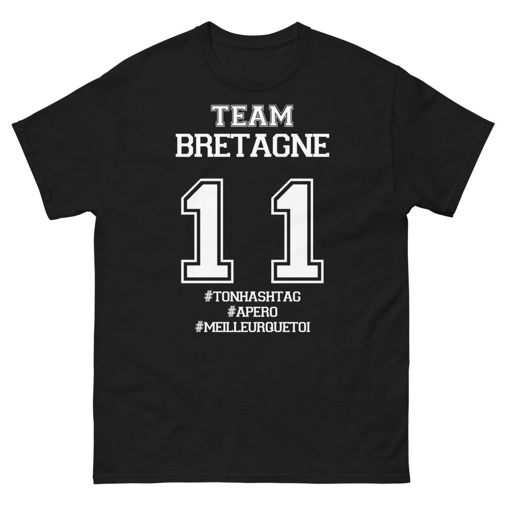 T-shirt Bretagne noir - #ApéroMeilleurQueToi