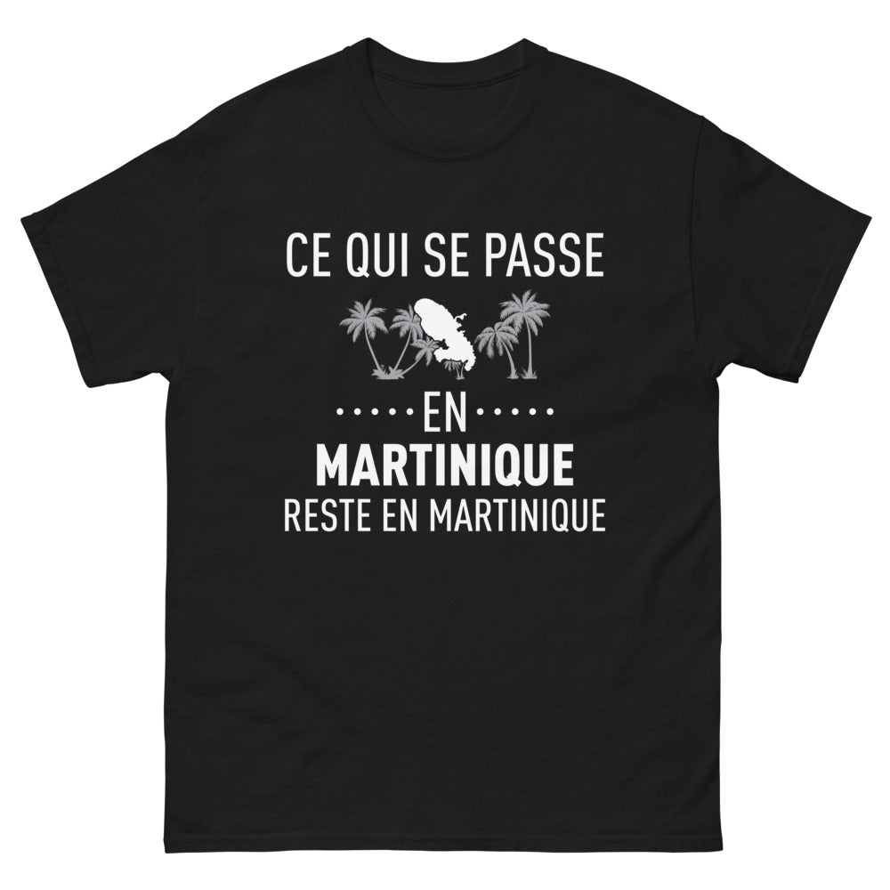 T-shirt Martinique noir - Ce qui se passe en Martinique