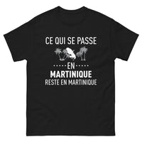 Thumbnail for T-shirt Martinique noir - Ce qui se passe en Martinique
