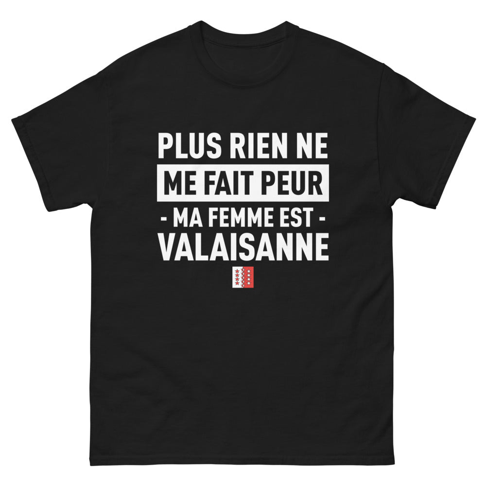 T-shirt Valais noir - Plus rien ne me fait peur