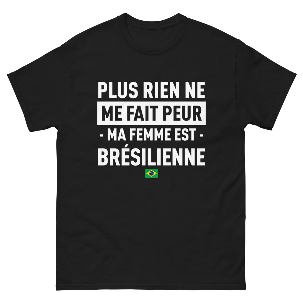 T-shirt Brésilien noir - Plus rien ne me fait peur