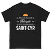 T-shirt Saint-Cyr noir - Pas besoin de thérapie, un voyage suffit
