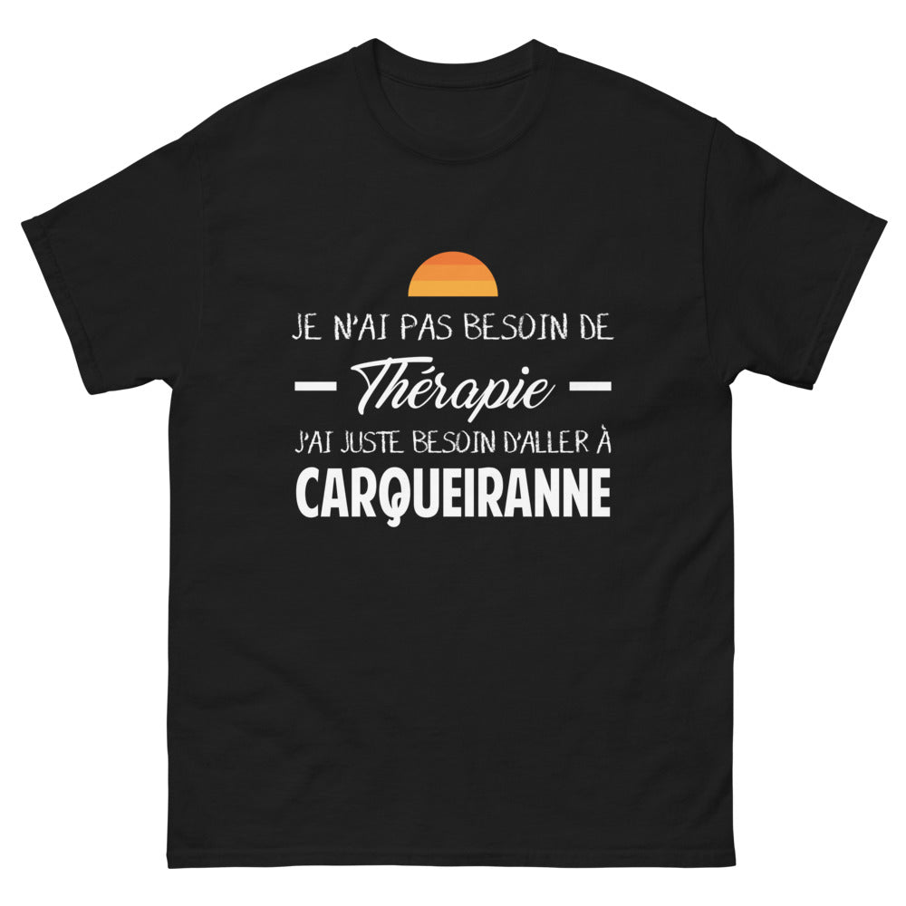 T-shirt Carqueiranne noir - Je n’ai pas besoin de thérapie