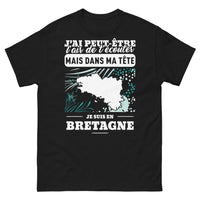 Thumbnail for T-shirt Bretagne noir - J'ai peut-être l'air de t'écouter