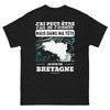 T-shirt Bretagne noir - J'ai peut-être l'air de t'écouter