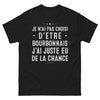 T-shirt Bourbonnais noir - Je n'ai pas choisi d'être Bourbonnais