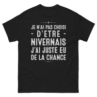 Thumbnail for T-shirt Nièvre noir - Je n'ai pas choisi d'être Nivernais