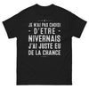 T-shirt Nièvre noir - Je n'ai pas choisi d'être Nivernais