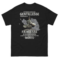Thumbnail for T-shirt Vendéen noir - Ne prenez jamais ma gentillesse pour de la faiblesse