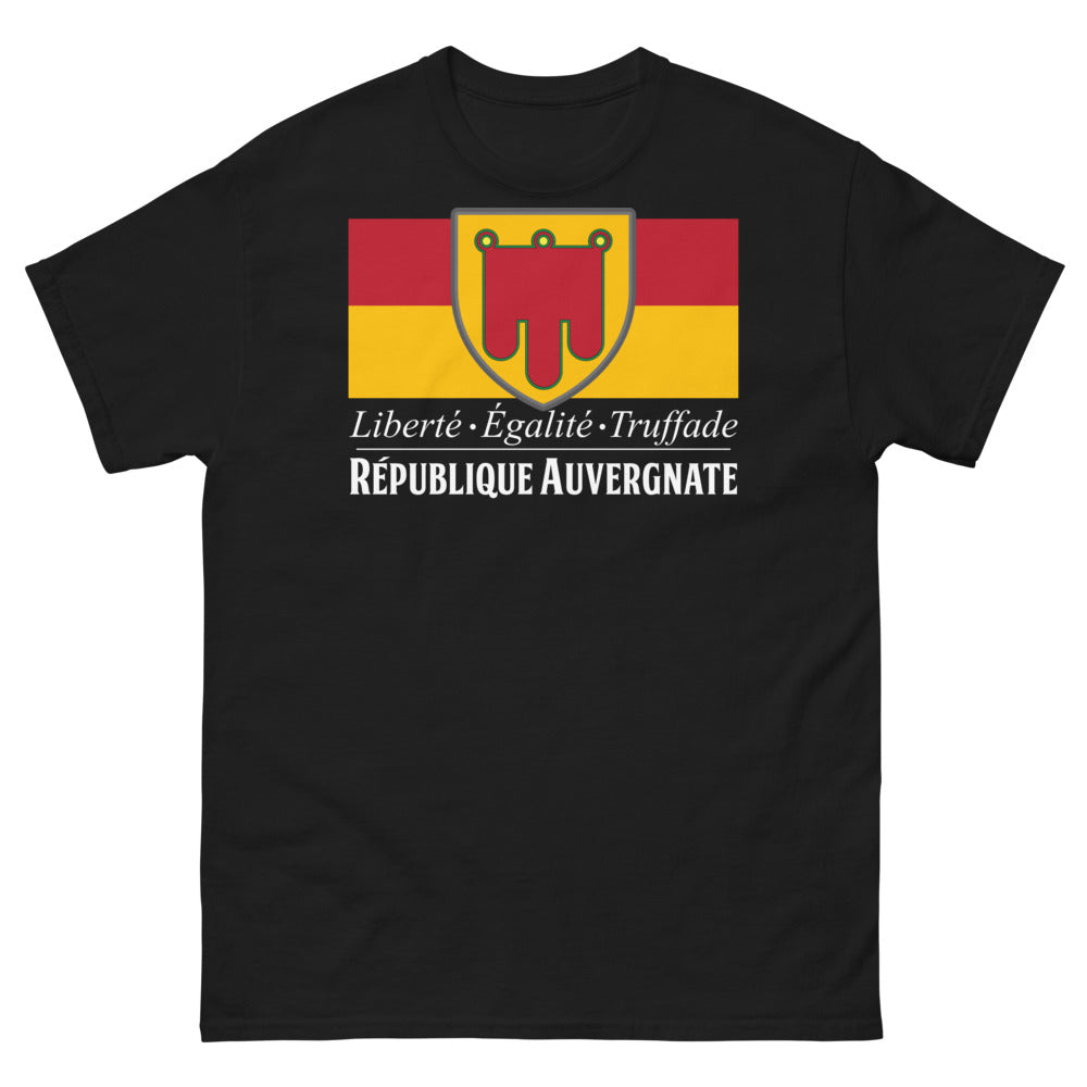 T-shirt Auvergne noir - Liberté, Égalité, Truffade
