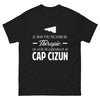T-shirt Cap Cizun noir - Thérapie non requise