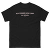 T-shirt Québec noir - m'a crissé mon camp au soleil