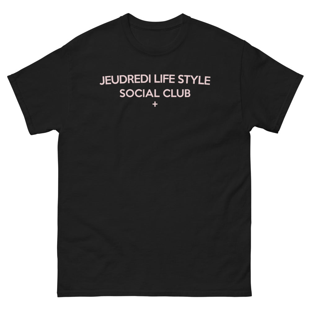 T-shirt Lifestyle noir - Vivez le jeudi avec humour