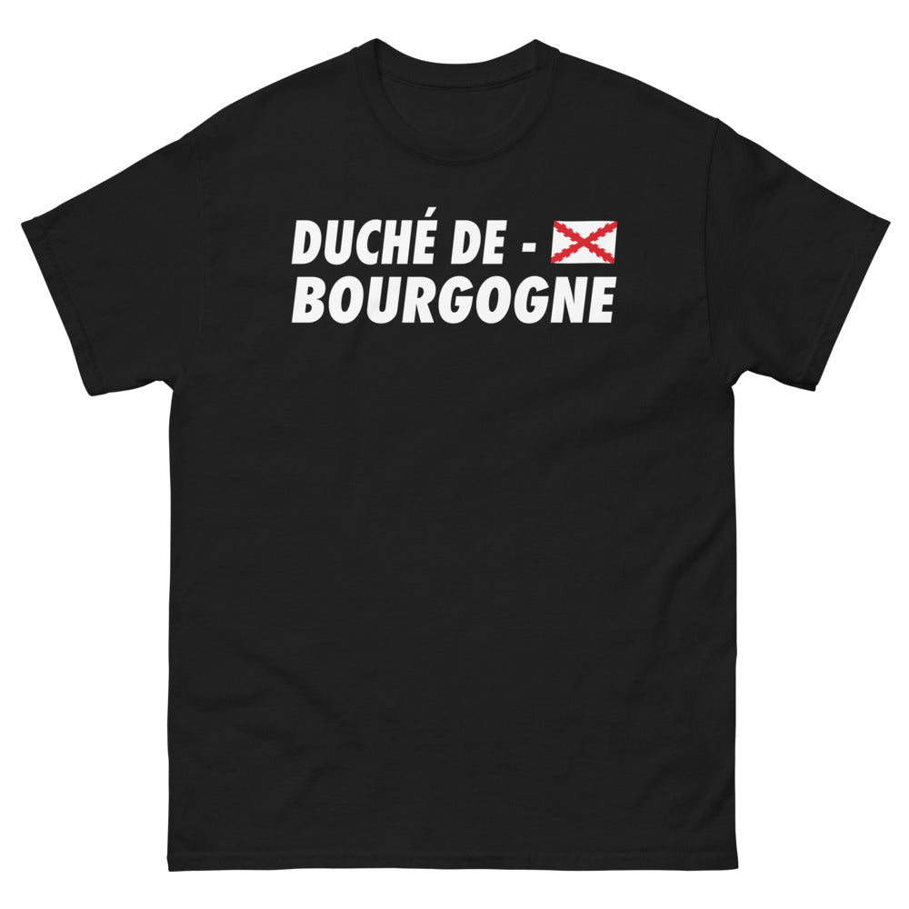 T-shirt Duché de Bourgogne noir - style élégant et sombre