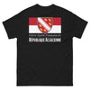 T-shirt Alsace noir - Liberté, Égalité, Flammekueche