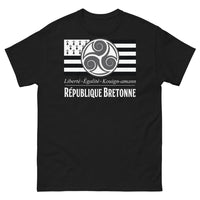 Thumbnail for T-shirt Bretagne noir - Liberté, Égalité, Kouign-amann