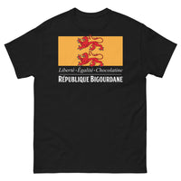 Thumbnail for T-shirt Bigourdane noir - Liberté, Égalité, Chocolatine