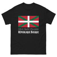 Thumbnail for T-shirt République Basque noir - Liberté, Égalité, Chocolatine