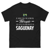 T-shirt Saguenay noir - Je n'ai pas besoin de thérapie