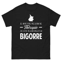 Thumbnail for T-shirt Bigorre noir - Je n'ai pas besoin de thérapie