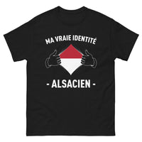 Thumbnail for T-shirt Alsacien noir - Ma vraie identité Alsacien