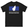 T-shirt Ardèche noir - Châtaigne Caillette République