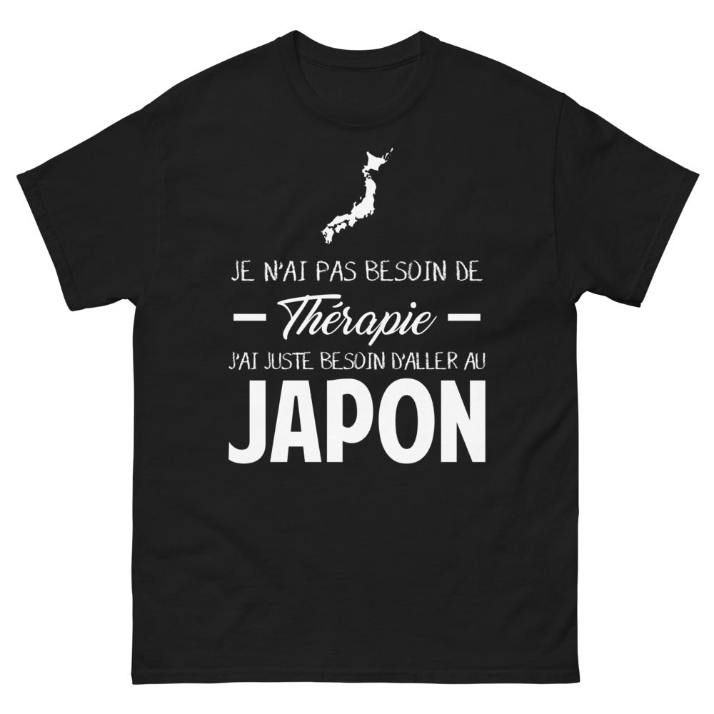 T-shirt Japon noir - Je n'ai pas besoin de thérapie