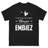 T-shirt Embiez noir - Je n'ai pas besoin de thérapie