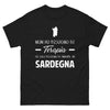 T-shirt Sardegna noir - Non ho bisogno di terapia
