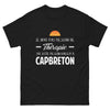 T-shirt Capbreton noir - Pas besoin de thérapie, humour local