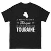 T-shirt Touraine noir - Pas de thérapie, juste besoin de Touraine