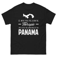 Thumbnail for T-shirt Panama noir - Je N'ai Pas Besoin de Thérapie